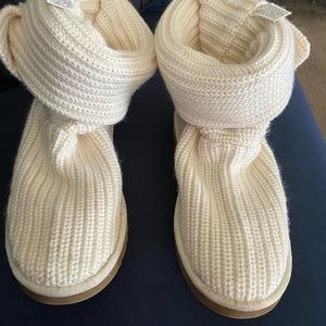 Cream Uggs. With plenty of life to give